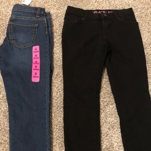 2 pairs of Children’s place super skinny jeans